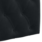 Cabecero colgante Con luz LED Negro Terciopelo