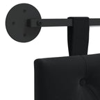 Cabecero colgante Con luz LED Negro Terciopelo