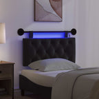 Cabecero colgante Con luz LED Negro Terciopelo