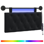 Cabecero colgante Con luz LED Negro Terciopelo