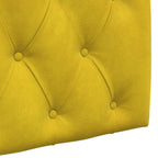 Cabecero colgante Con luz LED Amarillo Terciopelo