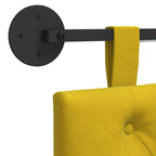 Cabecero colgante Con luz LED Amarillo Terciopelo