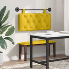 Cabecero colgante Con luz LED Amarillo Terciopelo