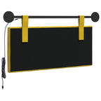 Cabecero colgante Con luz LED Amarillo Terciopelo