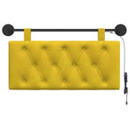 Cabecero colgante Con luz LED Amarillo Terciopelo