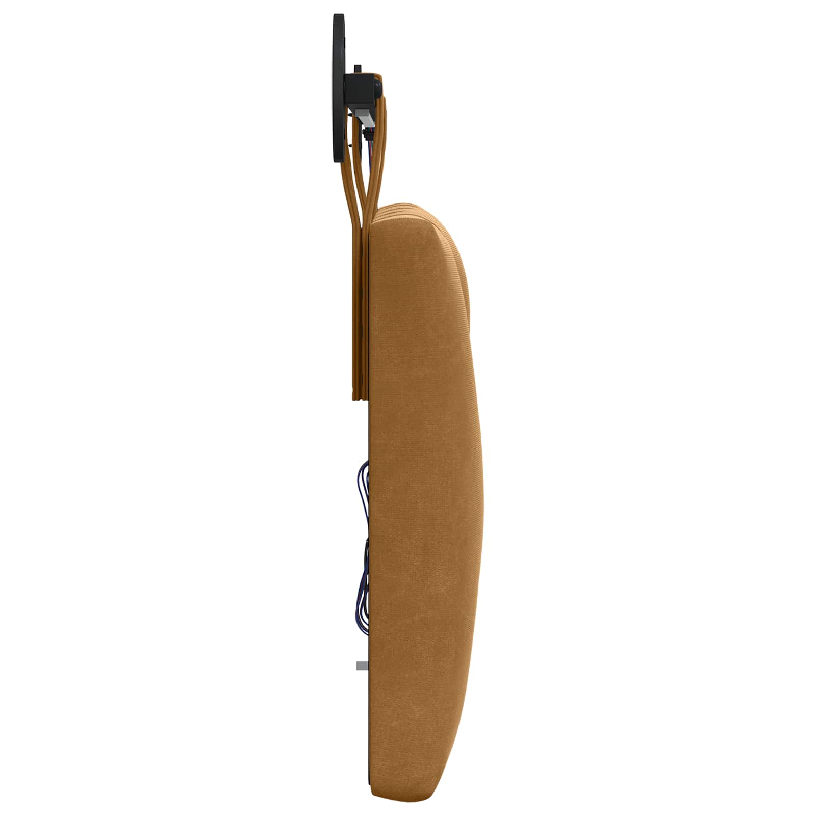 Cabecero colgante Con luz LED Marrón Terciopelo