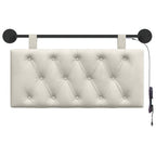 Cabecero colgante Con luz LED Crema Terciopelo