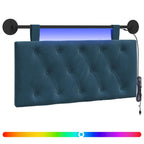 Cabecero colgante Con luz LED Azul Terciopelo