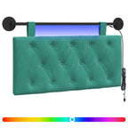 Cabecero colgante Con luz LED Tuquesa Terciopelo