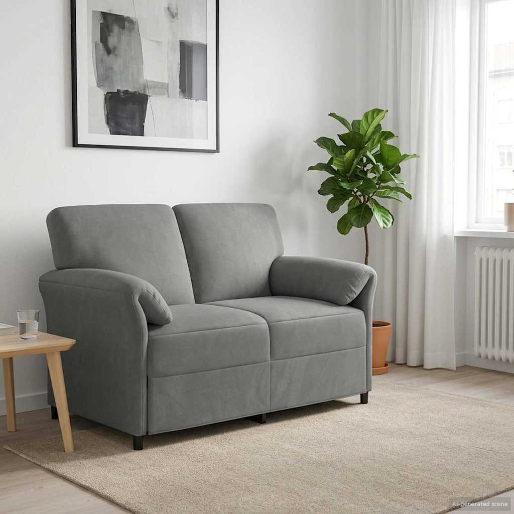 Sofá de 2 Plazas Amarillo 138 x 83 x 95 cm Terciopelo