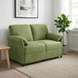 2-Seater Sofa Yellow 138 x 83 x 95 cm Velvet