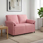 2-Seater Sofa Yellow 138 x 83 x 95 cm Velvet