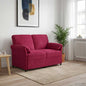 2-Seater Sofa Yellow 138 x 83 x 95 cm Velvet