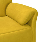 Sofá de 2 Plazas Amarillo 138 x 83 x 95 cm Terciopelo