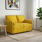 2-Seater Sofa Yellow 138 x 83 x 95 cm Velvet