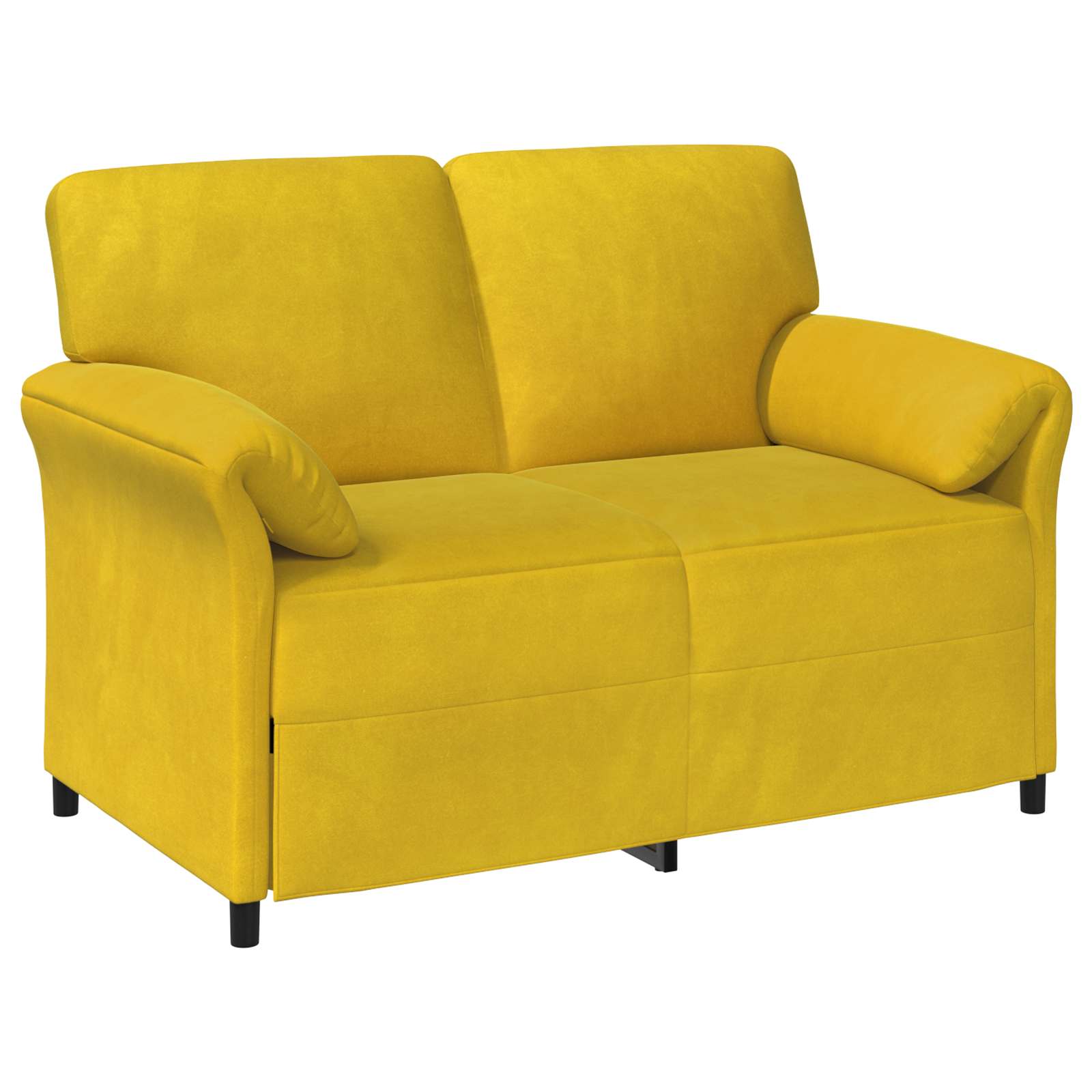 Sofá de 2 Plazas Amarillo 138 x 83 x 95 cm Terciopelo