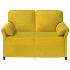 Sofá de 2 Plazas Amarillo 138 x 83 x 95 cm Terciopelo
