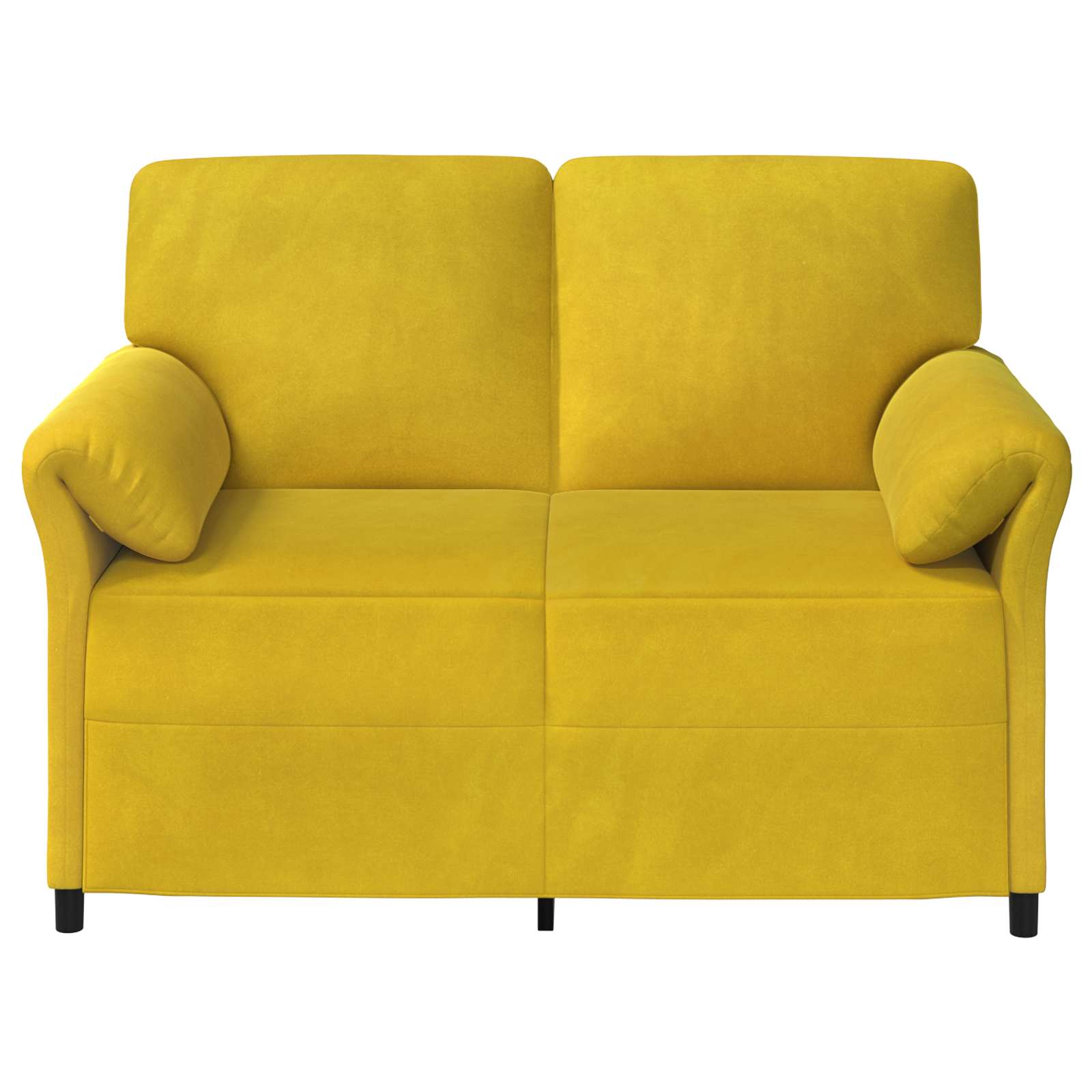 Sofá de 2 Plazas Amarillo 138 x 83 x 95 cm Terciopelo