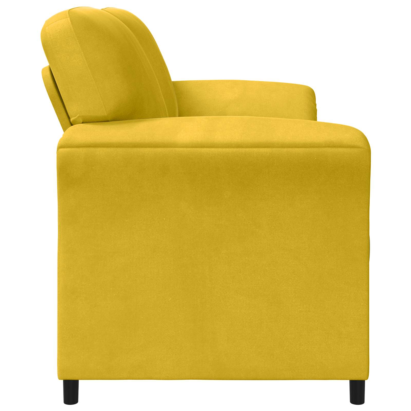 Sofá de 2 Plazas Amarillo 138 x 83 x 95 cm Terciopelo