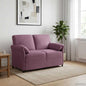 2-Seater Sofa Yellow 138 x 83 x 95 cm Velvet
