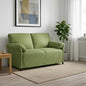 2-Seater Sofa Yellow 138 x 83 x 95 cm Velvet