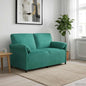 2-Seater Sofa Yellow 138 x 83 x 95 cm Velvet