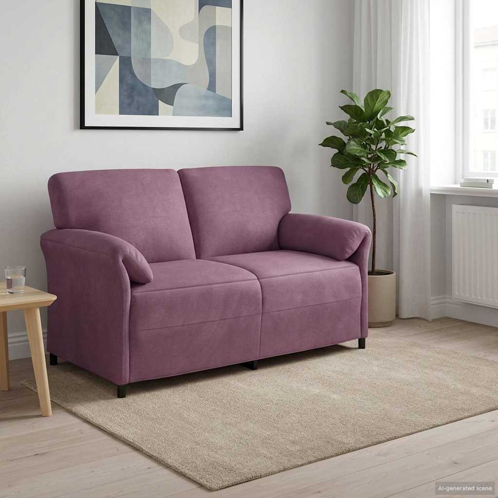 Sofá de 2 Plazas Amarillo 138 x 83 x 95 cm Terciopelo