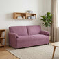 2-Seater Sofa Yellow 138 x 83 x 95 cm Velvet