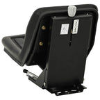 Asiento de tractor con suspensión Negro 39,5 x 52 x 43 cm