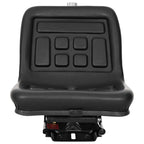 Asiento de tractor con suspensión Negro 39,5 x 52 x 43 cm