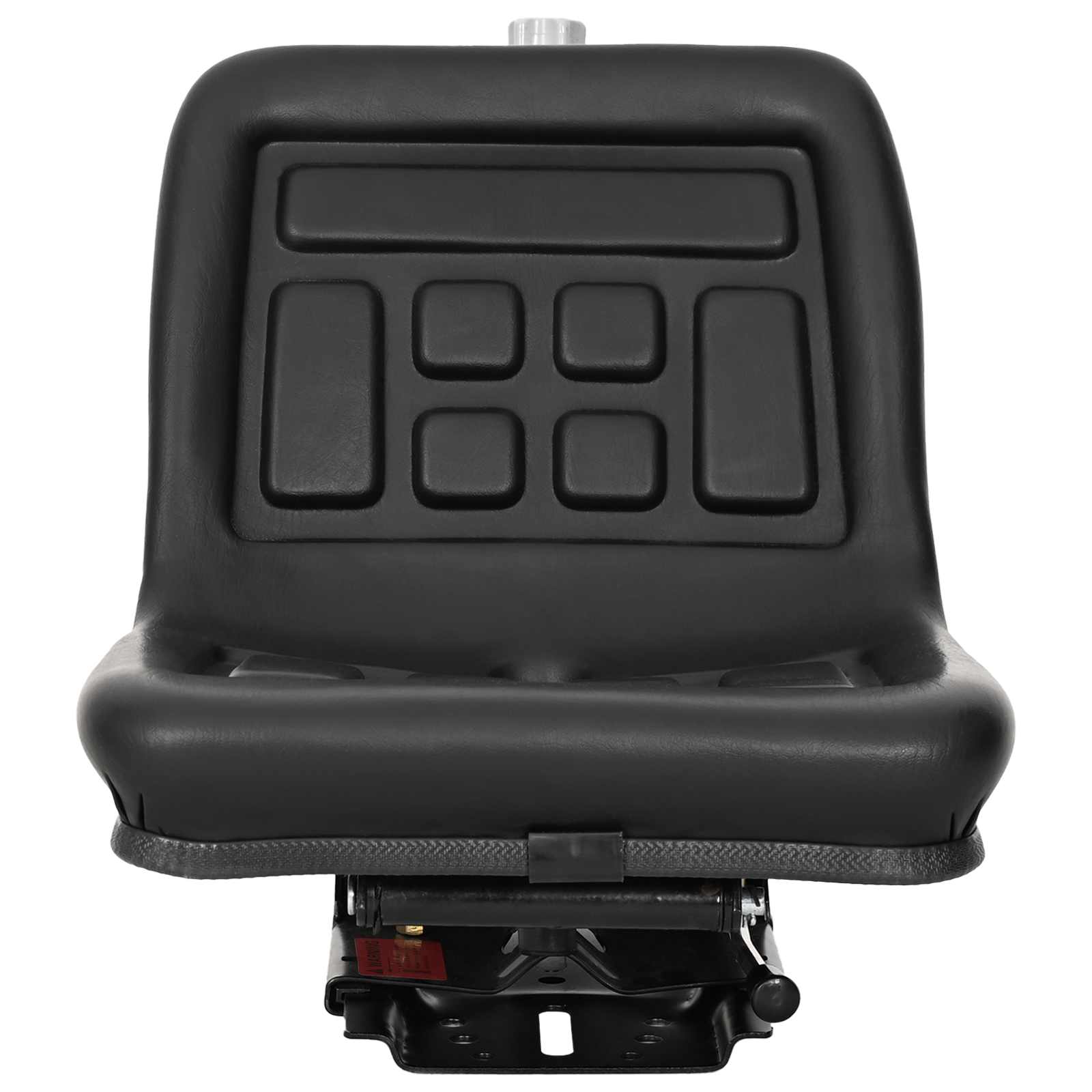 Asiento de tractor con suspensión Negro 39,5 x 52 x 43 cm