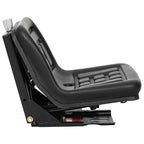 Asiento de tractor con suspensión Negro 39,5 x 52 x 43 cm