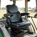 Asiento de tractor con suspensión Negro 60 x 58 x 72 cm