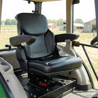 Asiento de tractor con suspensión Negro 60 x 58 x 72 cm