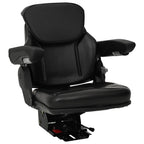 Asiento de tractor con suspensión Negro 60 x 58 x 72 cm