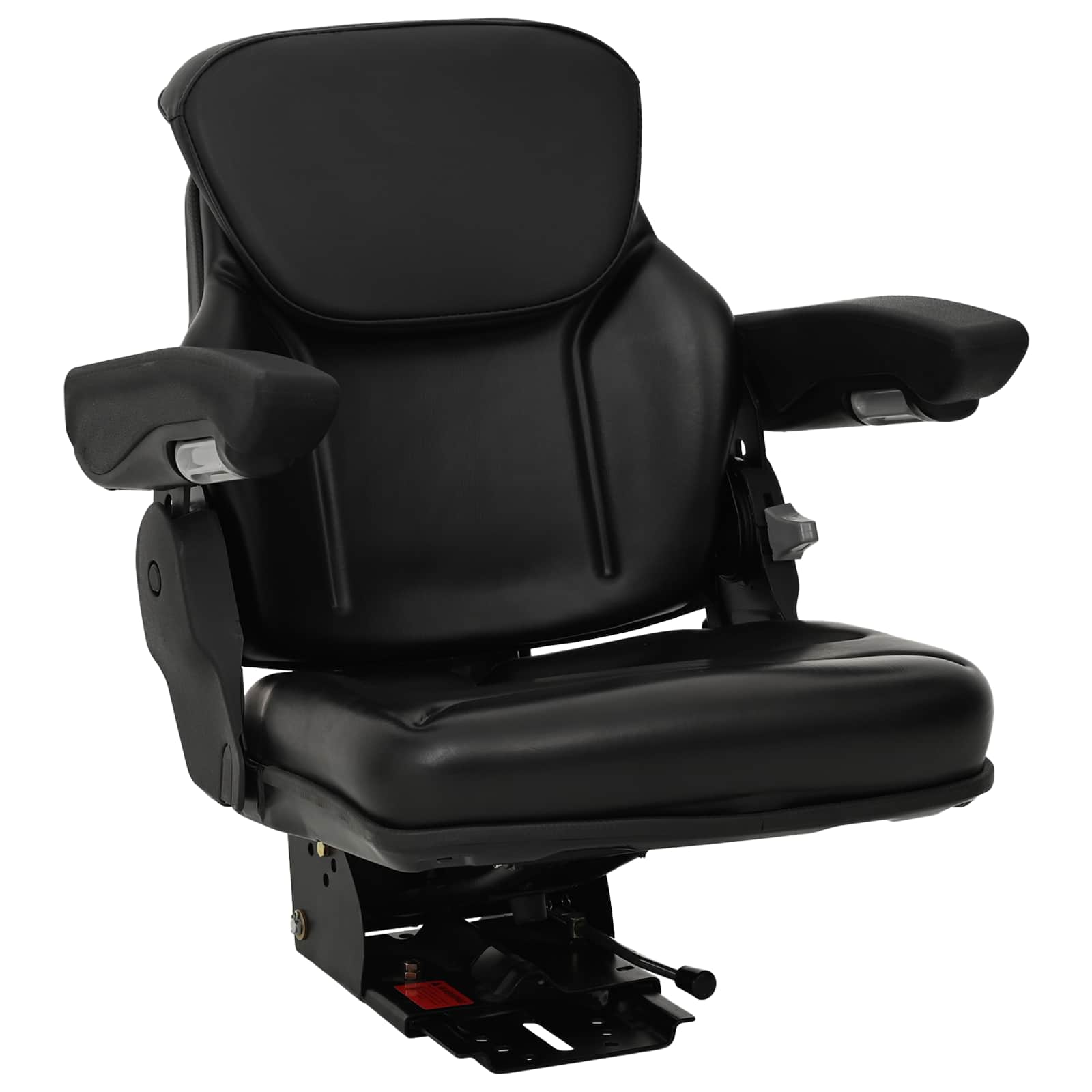 Asiento de tractor con suspensión Negro 60 x 58 x 72 cm