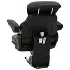 Asiento de tractor con suspensión Negro 60 x 58 x 72 cm
