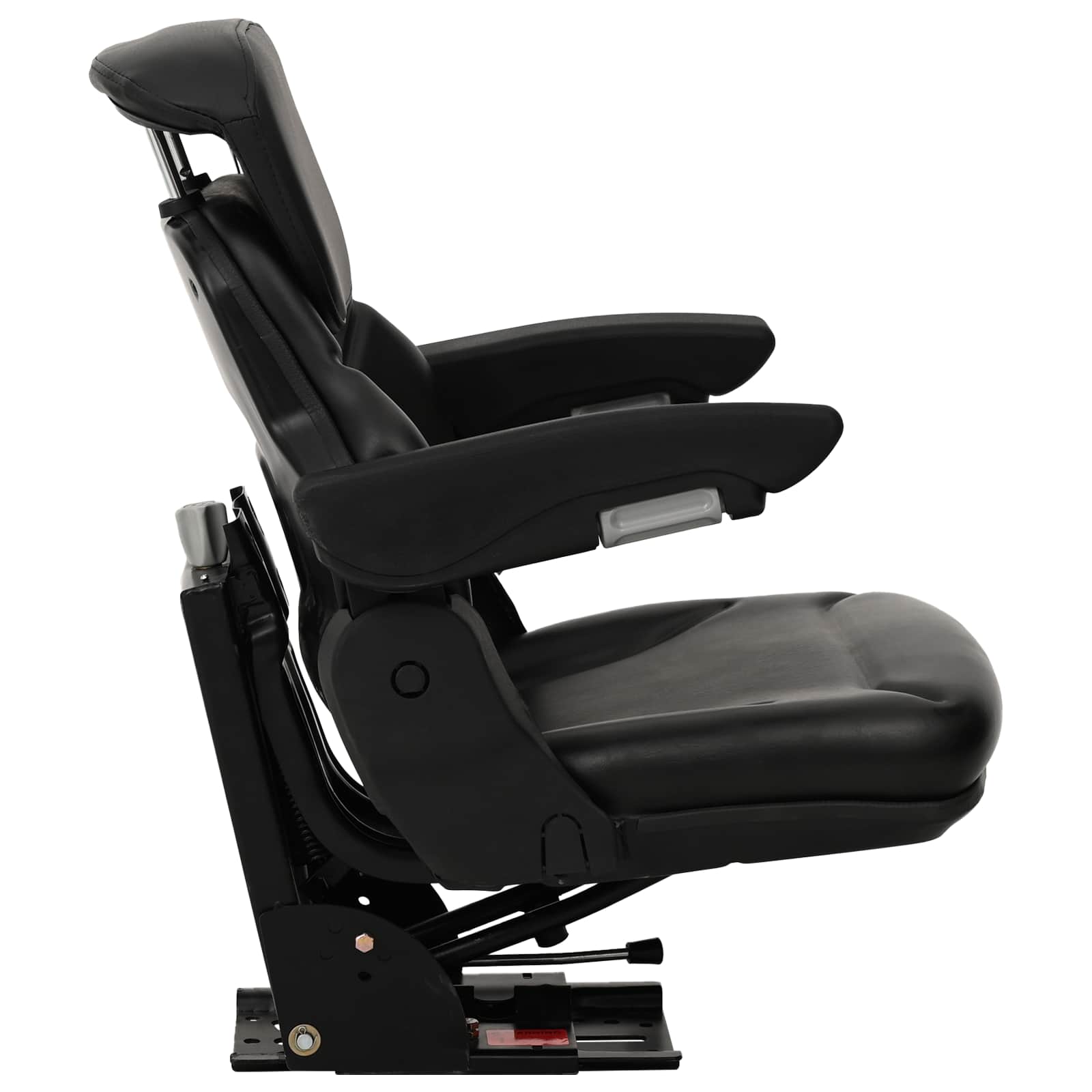 Asiento de tractor con suspensión Negro 60 x 58 x 72 cm