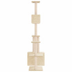 Árbol para gatos con postes de sisal Crema 177,5 cm