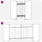Mesa de comedor 180 x 85 x 75 cm Madera de ingeniería