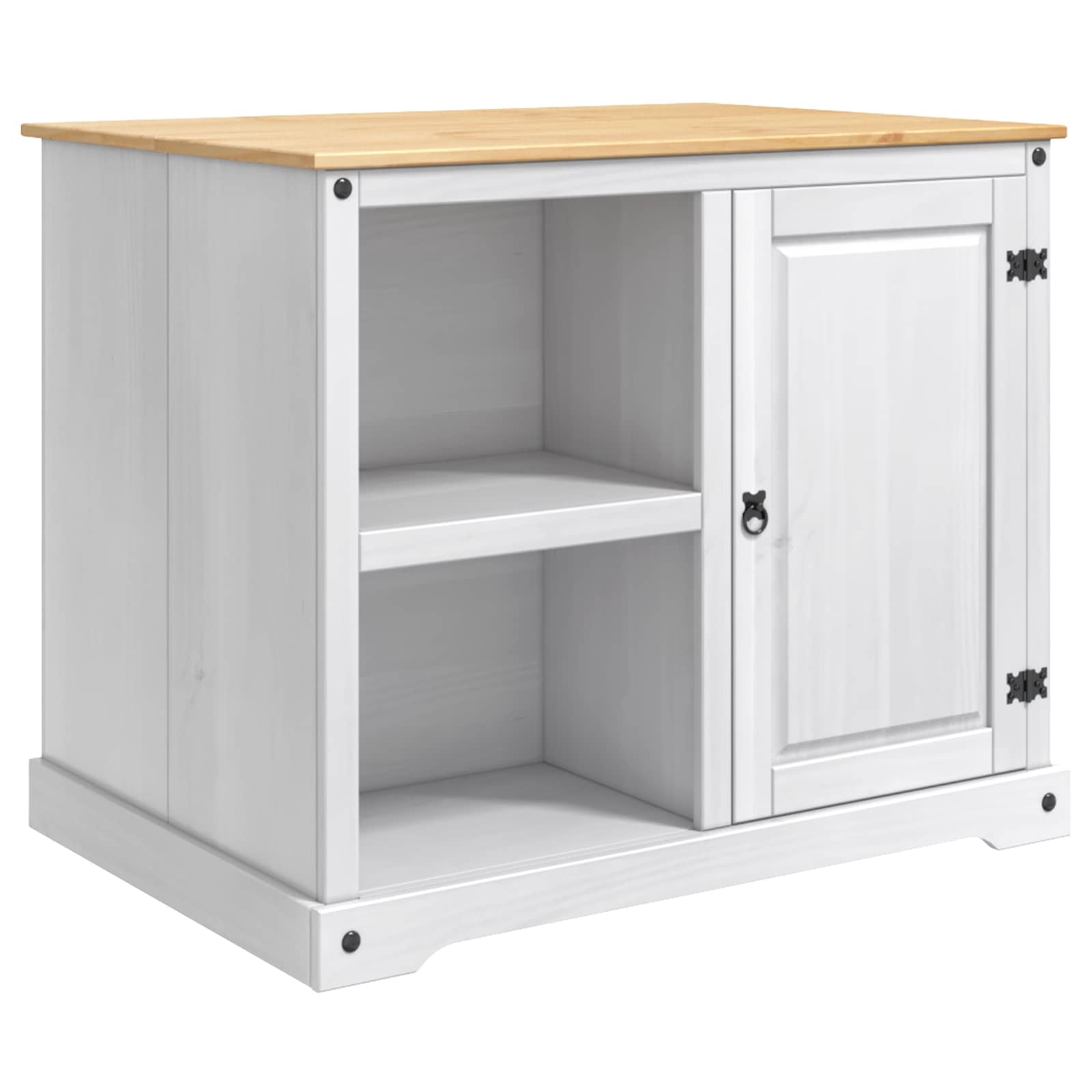Carro de Cocina 2 pcs Cera de Miel 112 x 77 x 91,5 cm