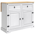 Carro de Cocina 2 pcs y Cera de Miel 112 x 70 x 91,5 cm