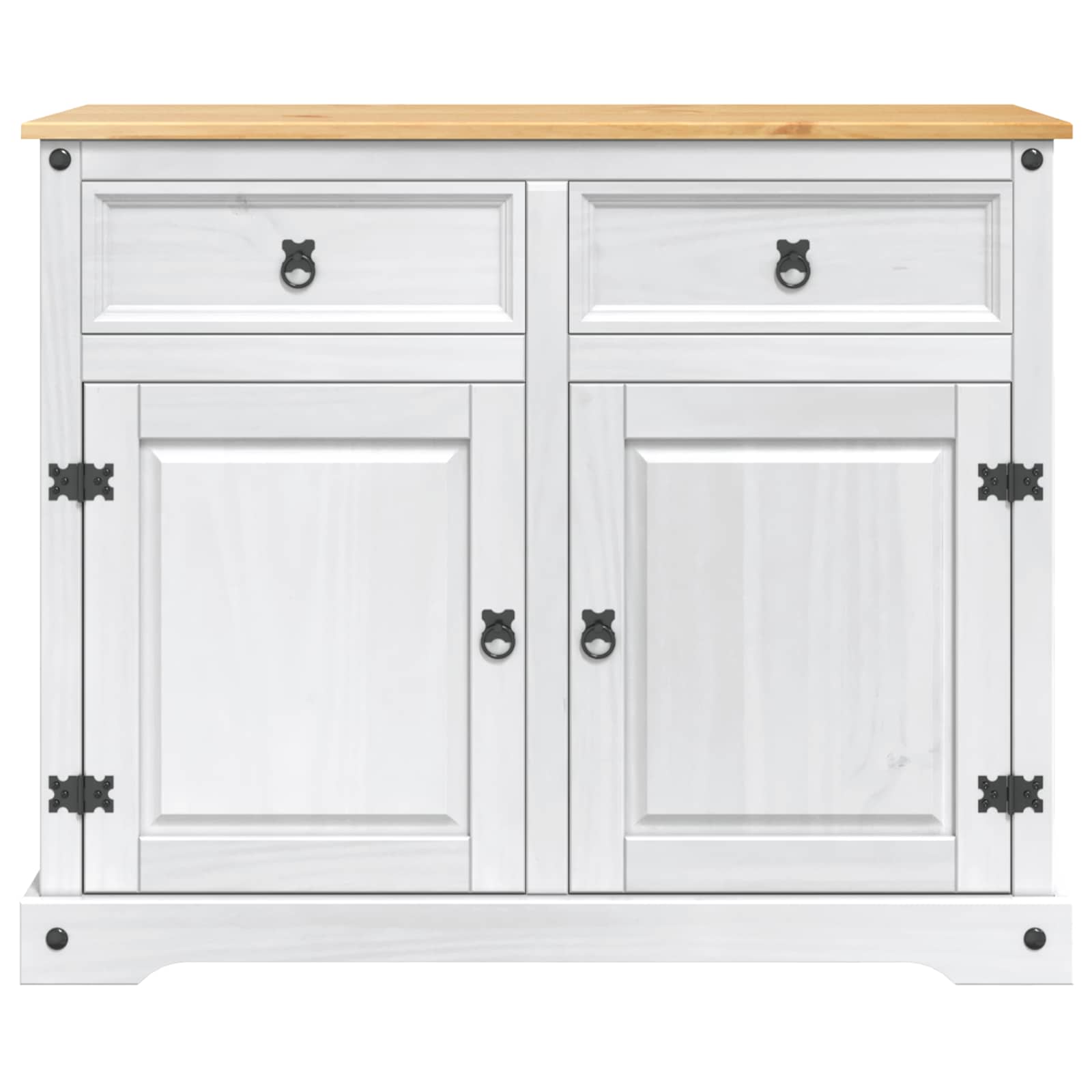 Carro de Cocina 2 pcs y Cera de Miel 112 x 70 x 91,5 cm