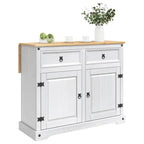 Carro de Cocina 2 pcs y Cera de Miel 112 x 70 x 91,5 cm
