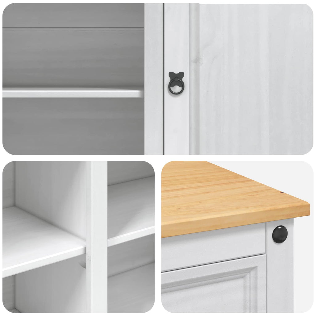 Carro de Cocina 2 pcs y Cera de Miel 112 x 70 x 91,5 cm