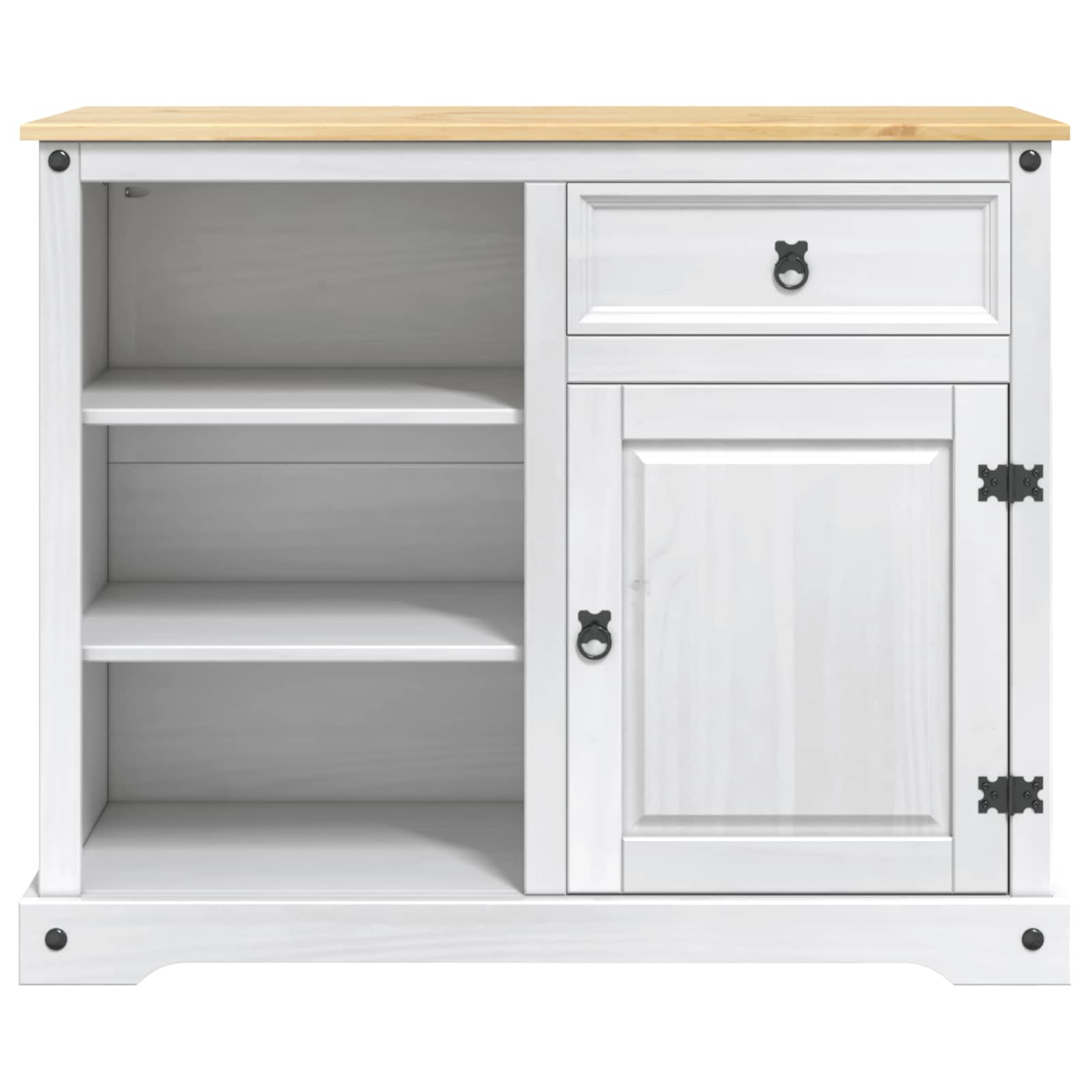 Carro de Cocina 2 pcs y Cera de Miel 112 x 70 x 91,5 cm