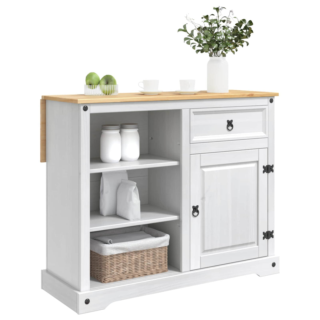 Carro de Cocina 2 pcs y Cera de Miel 112 x 70 x 91,5 cm