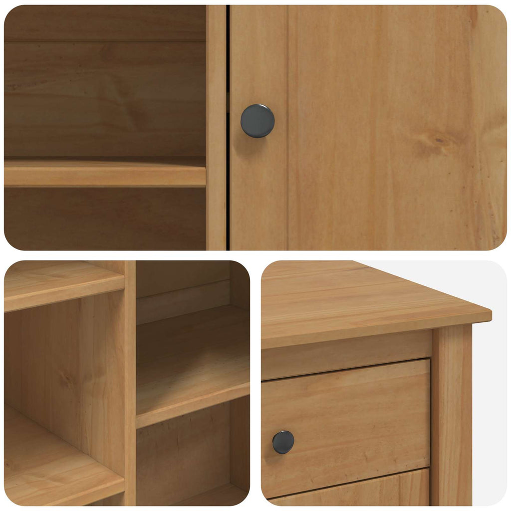Carro de Cocina PANAMA 2 pcs Cera de Miel 112 x 77 x 90 cm