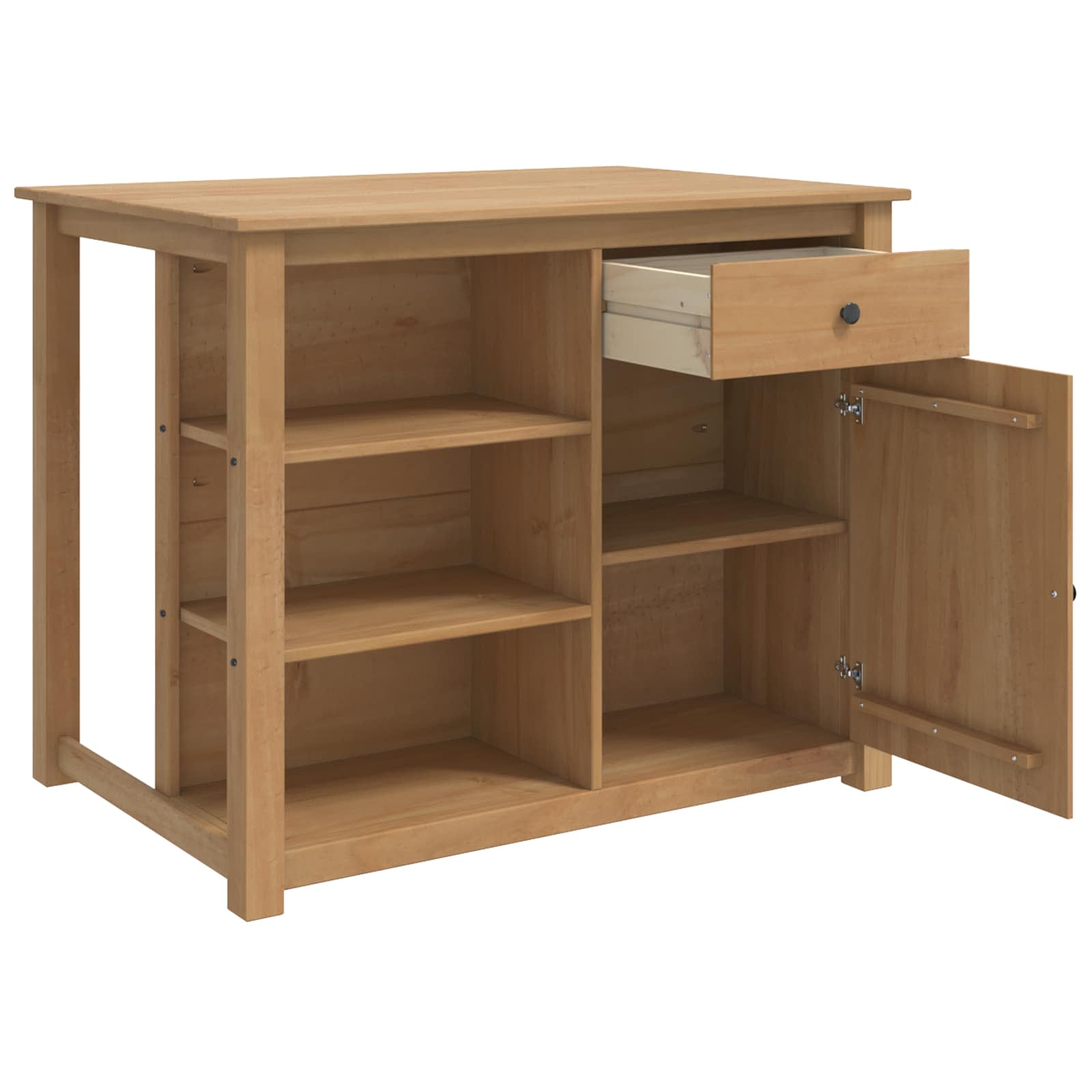 Carro de Cocina PANAMA 2 pcs Cera de Miel 112 x 77 x 90 cm