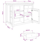 Carro de Cocina PANAMA 2 pcs Cera de Miel 112 x 77 x 90 cm